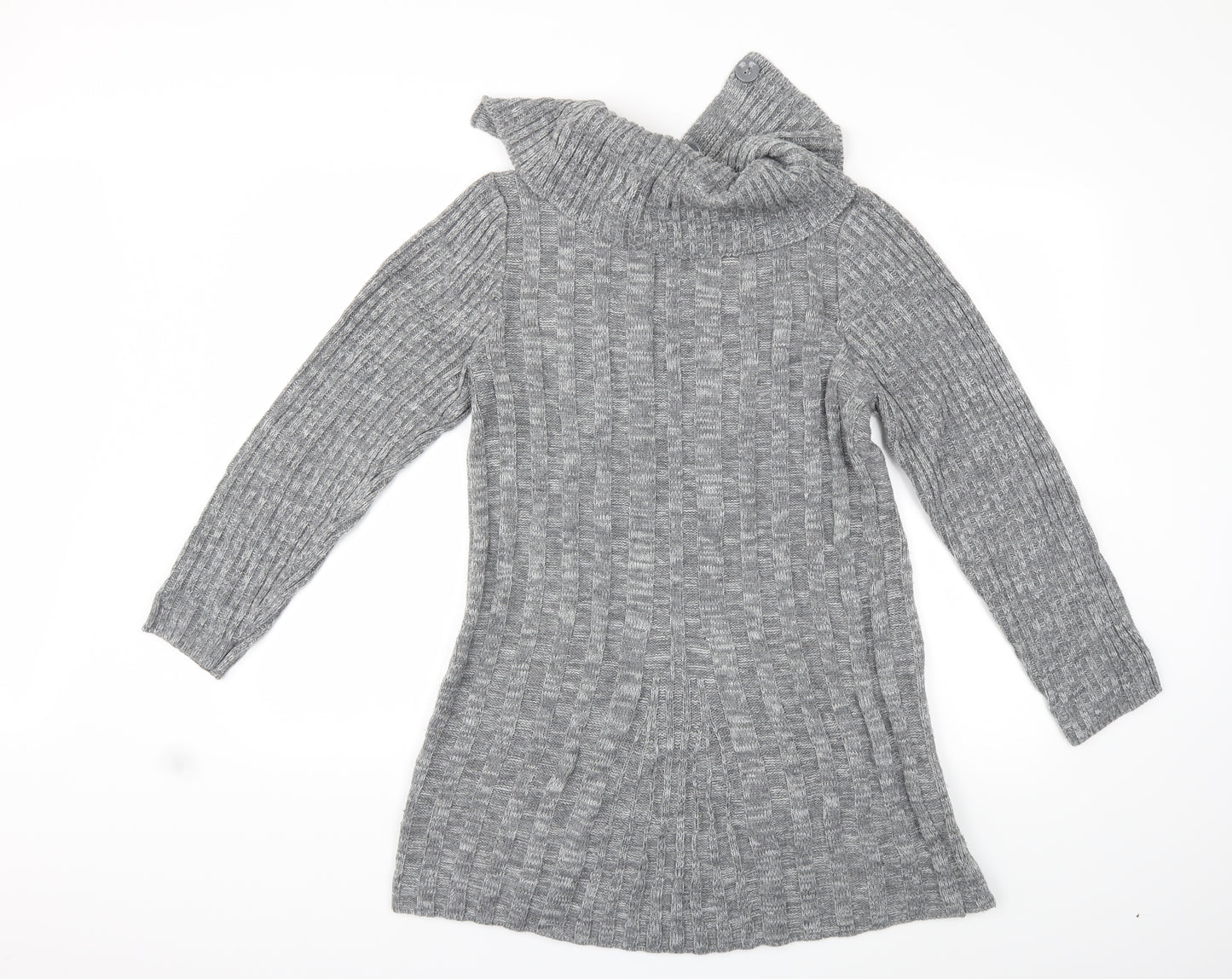 Bonmarché Womens Grey  Knit Pullover Jumper Size S