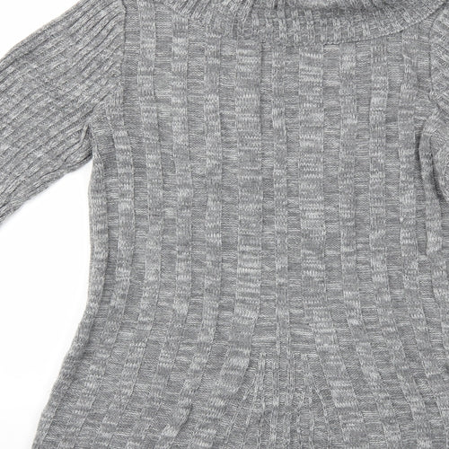 Bonmarché Womens Grey  Knit Pullover Jumper Size S