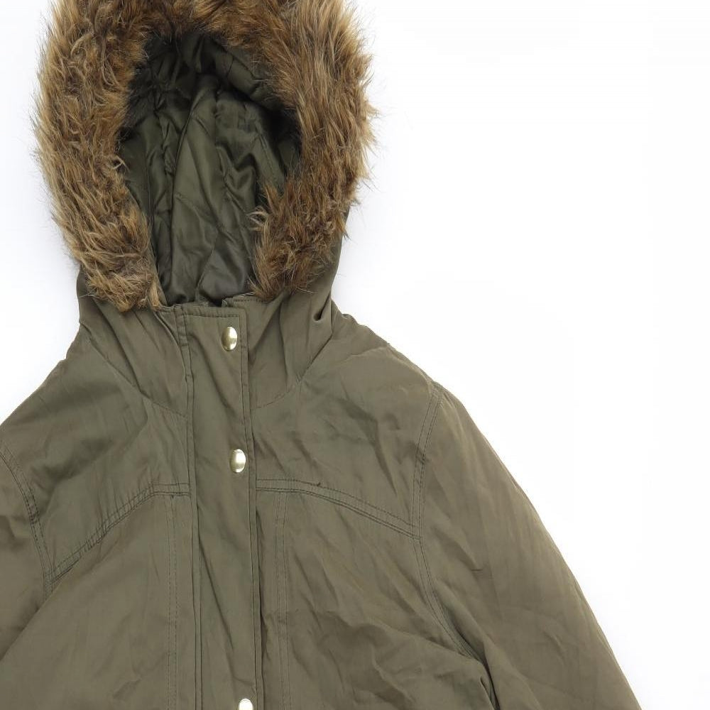 George Womens Green   Parka Coat Size 20