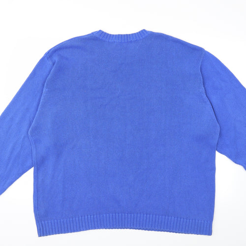 Hawkshead Mens Blue  Knit Pullover Jumper Size XL