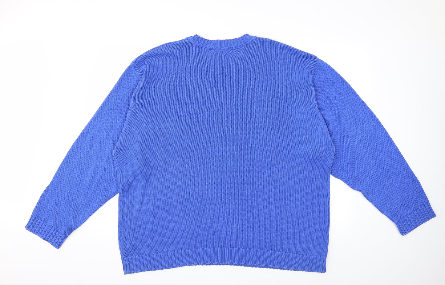 Hawkshead Mens Blue  Knit Pullover Jumper Size XL