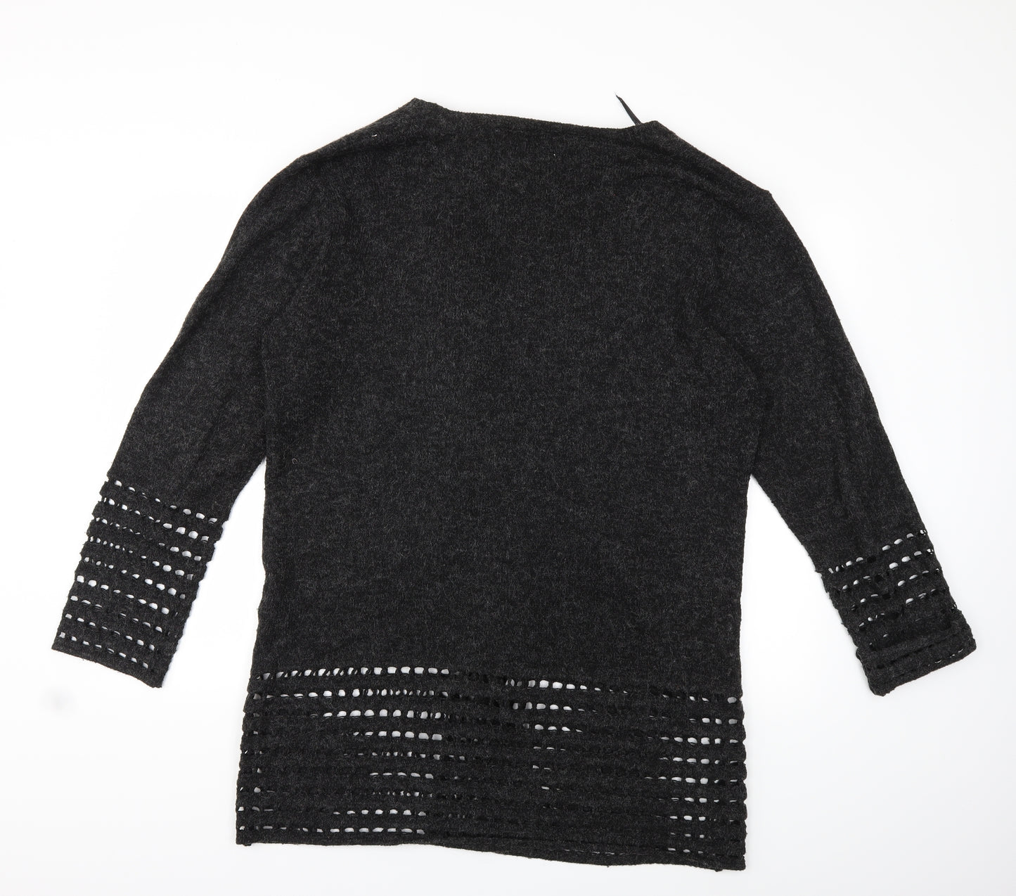 emoi en plus Womens Black  Knit Cardigan Jumper Size 20