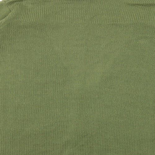 Preworn Womens Green  Knit Cardigan Jumper Size 2XL