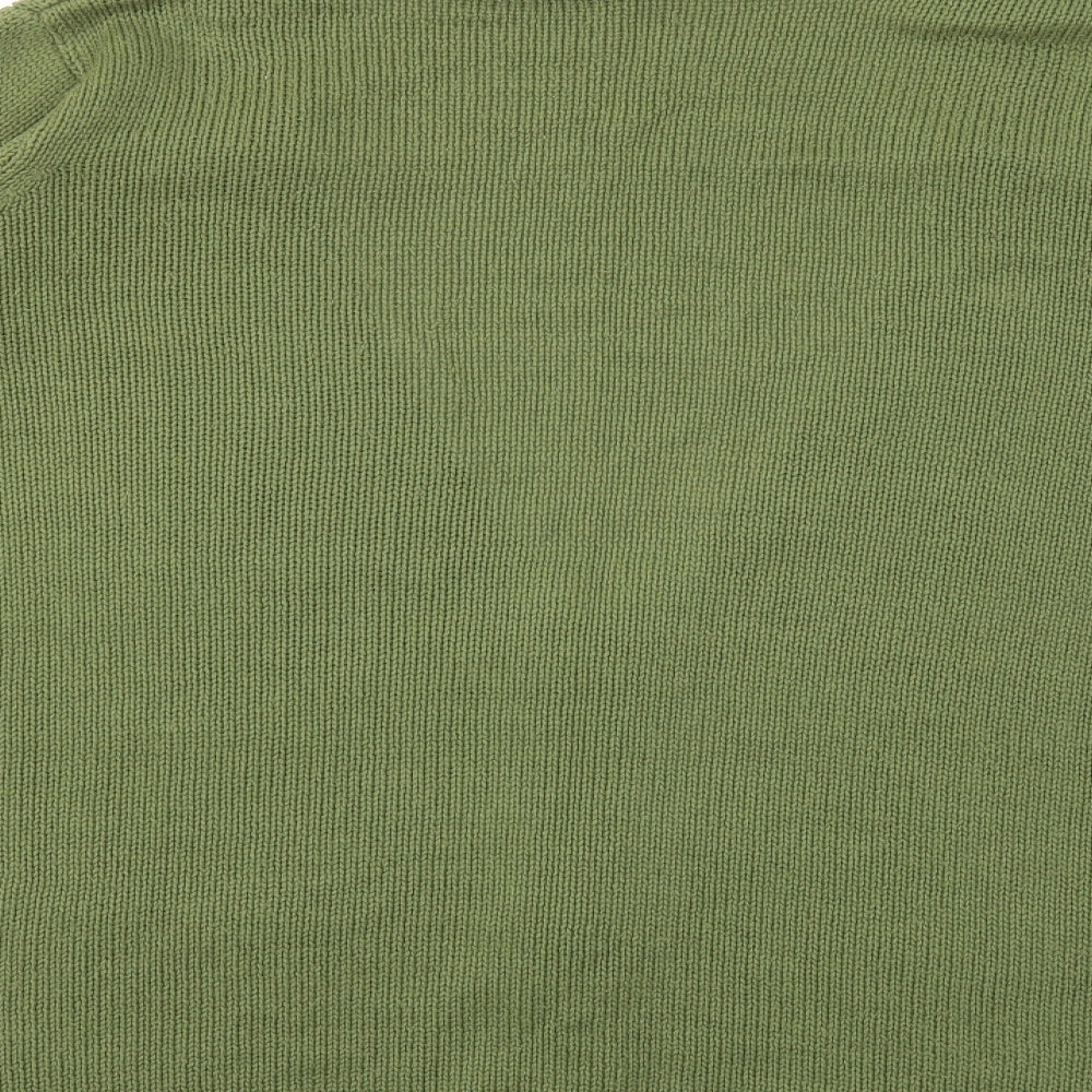 Preworn Womens Green  Knit Cardigan Jumper Size 2XL