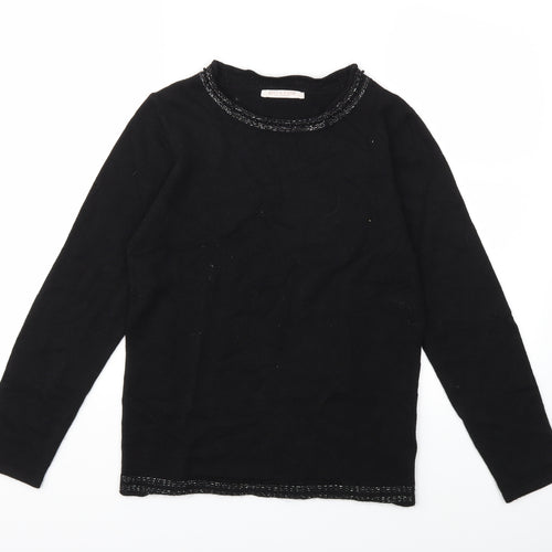 anna rose Womens Black  Knit Pullover Jumper Size S