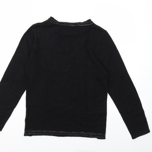 anna rose Womens Black  Knit Pullover Jumper Size S