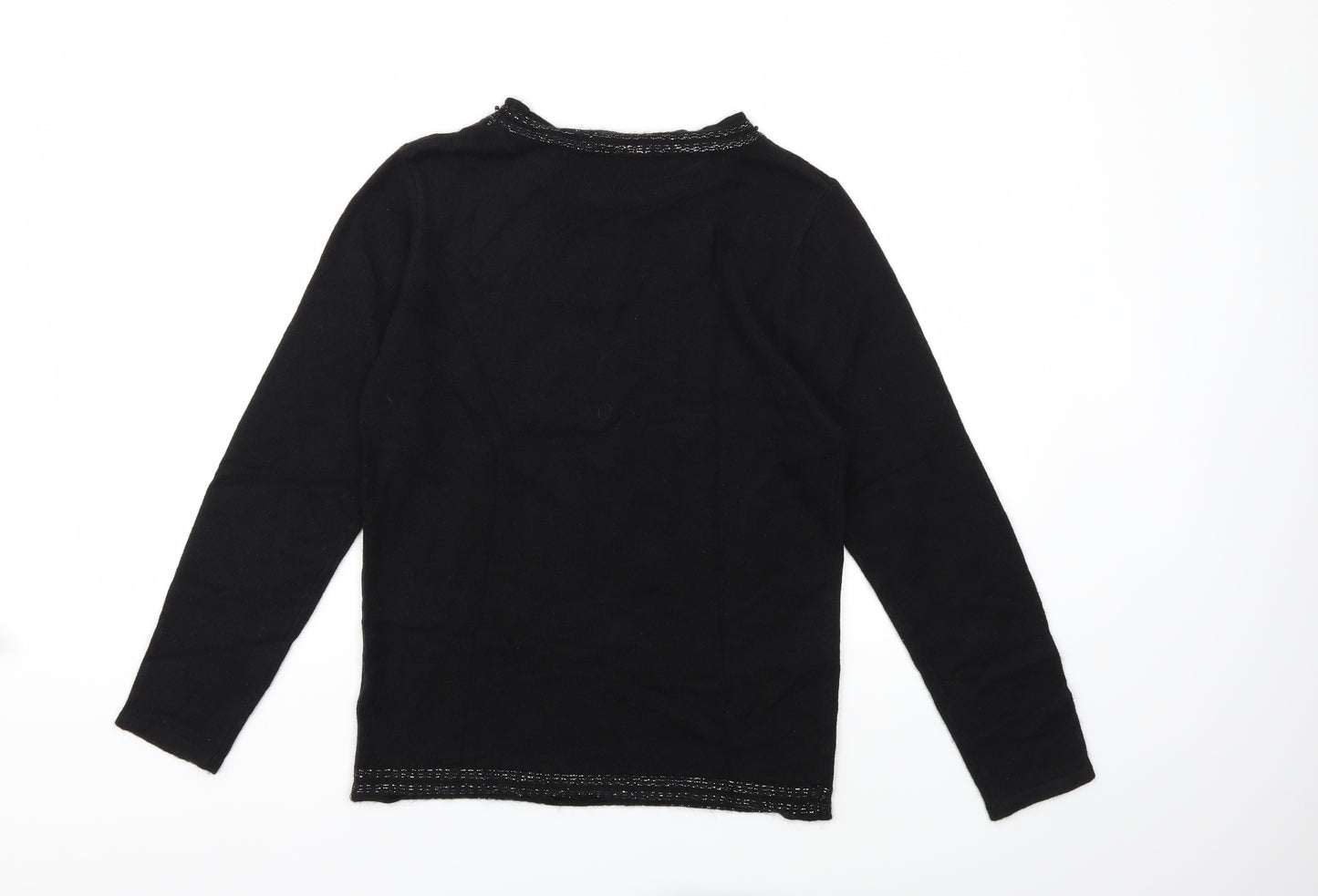 anna rose Womens Black  Knit Pullover Jumper Size S