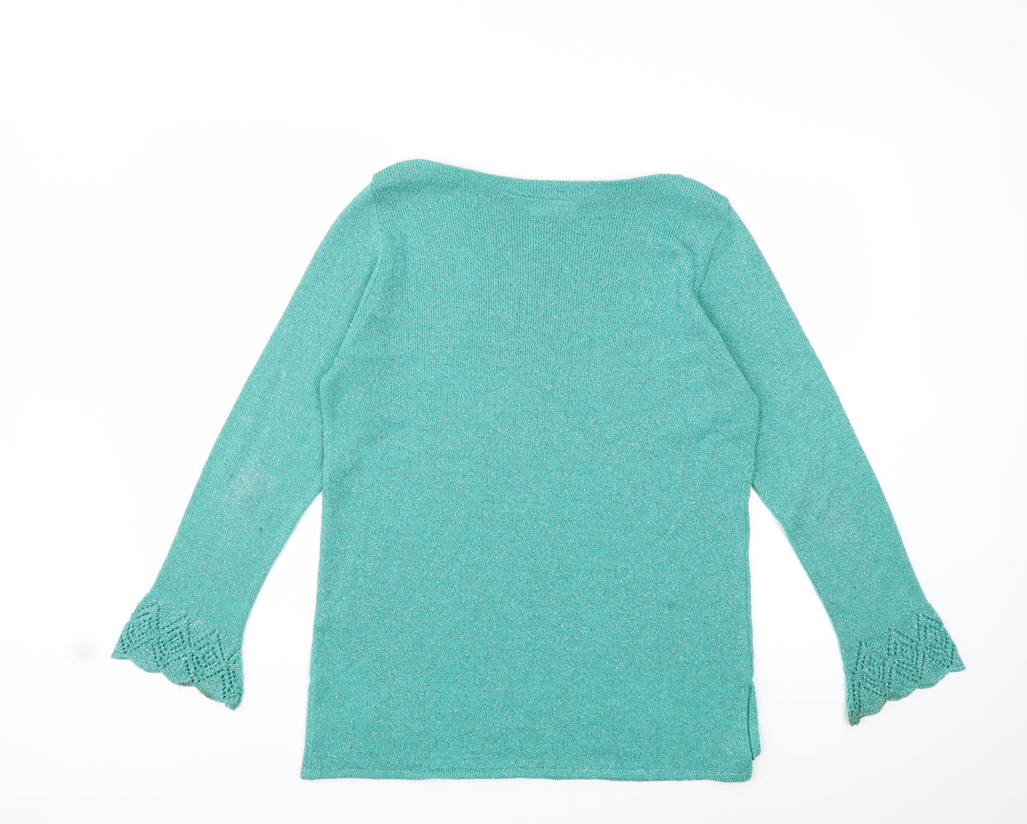 Kaleidoscope Womens Green  Knit Pullover Jumper Size 14
