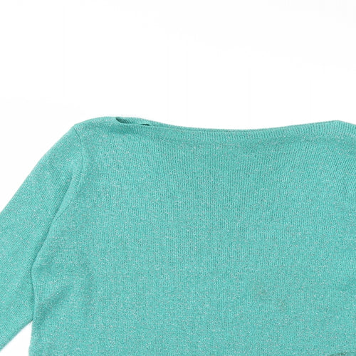 Kaleidoscope Womens Green  Knit Pullover Jumper Size 14