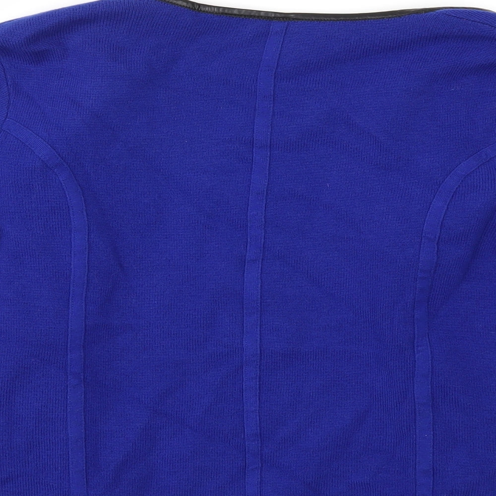 planet Womens Blue  Knit Cardigan Jumper Size S