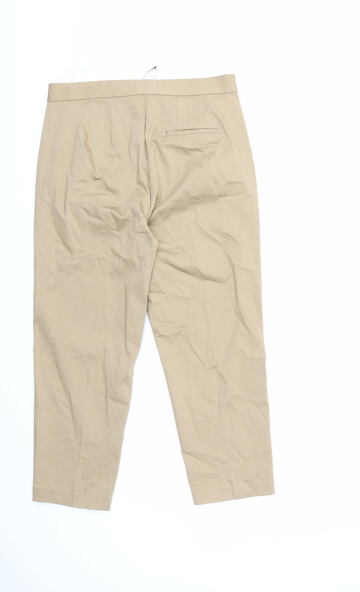 Marks and Spencer Womens Beige   Trousers  Size 12 L23 in