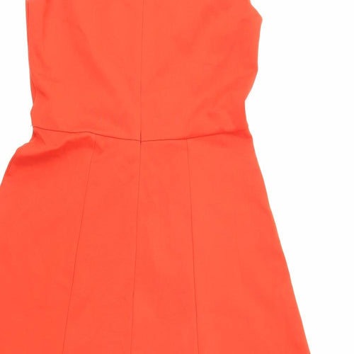 M&Co Womens Orange   Fit & Flare  Size 12