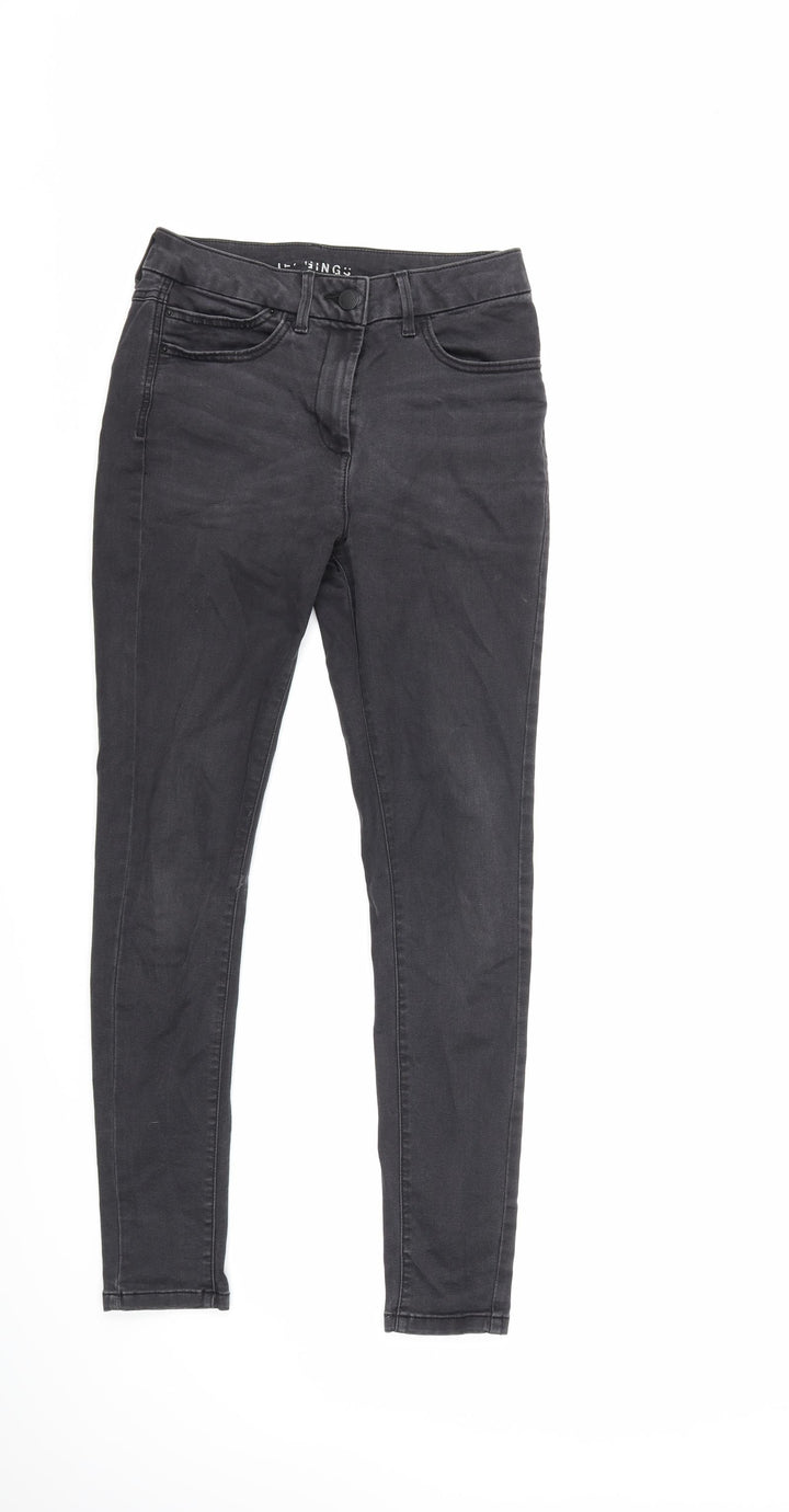 Marks and Spencer Womens Black  Denim Skinny Jeans Size 10 L28 in