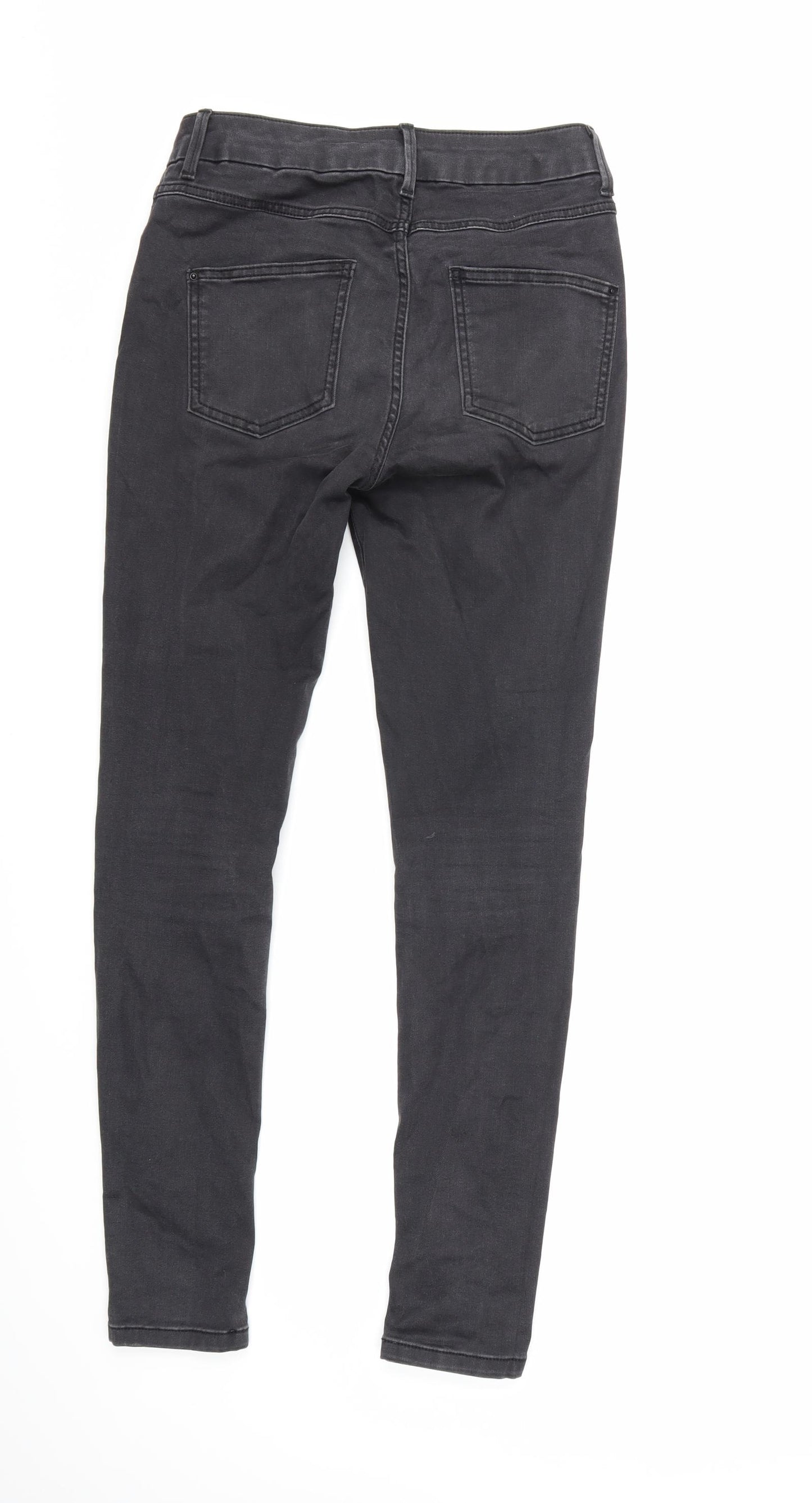 Marks and Spencer Womens Black  Denim Skinny Jeans Size 10 L28 in