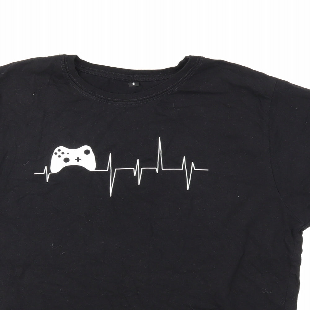 Preworn Mens Black    T-Shirt Size M