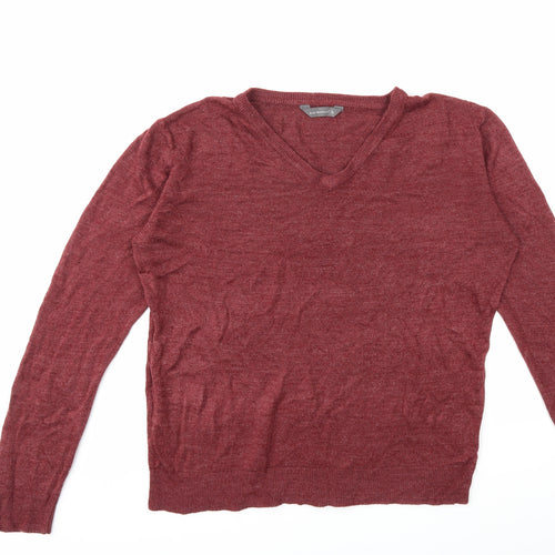Cedar Wood State Mens Red  Knit Pullover Jumper Size XL