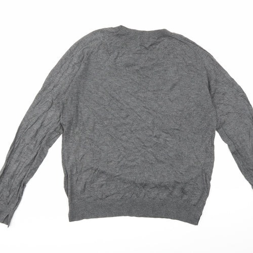 H&M Womens Grey  Knit Pullover Jumper Size M