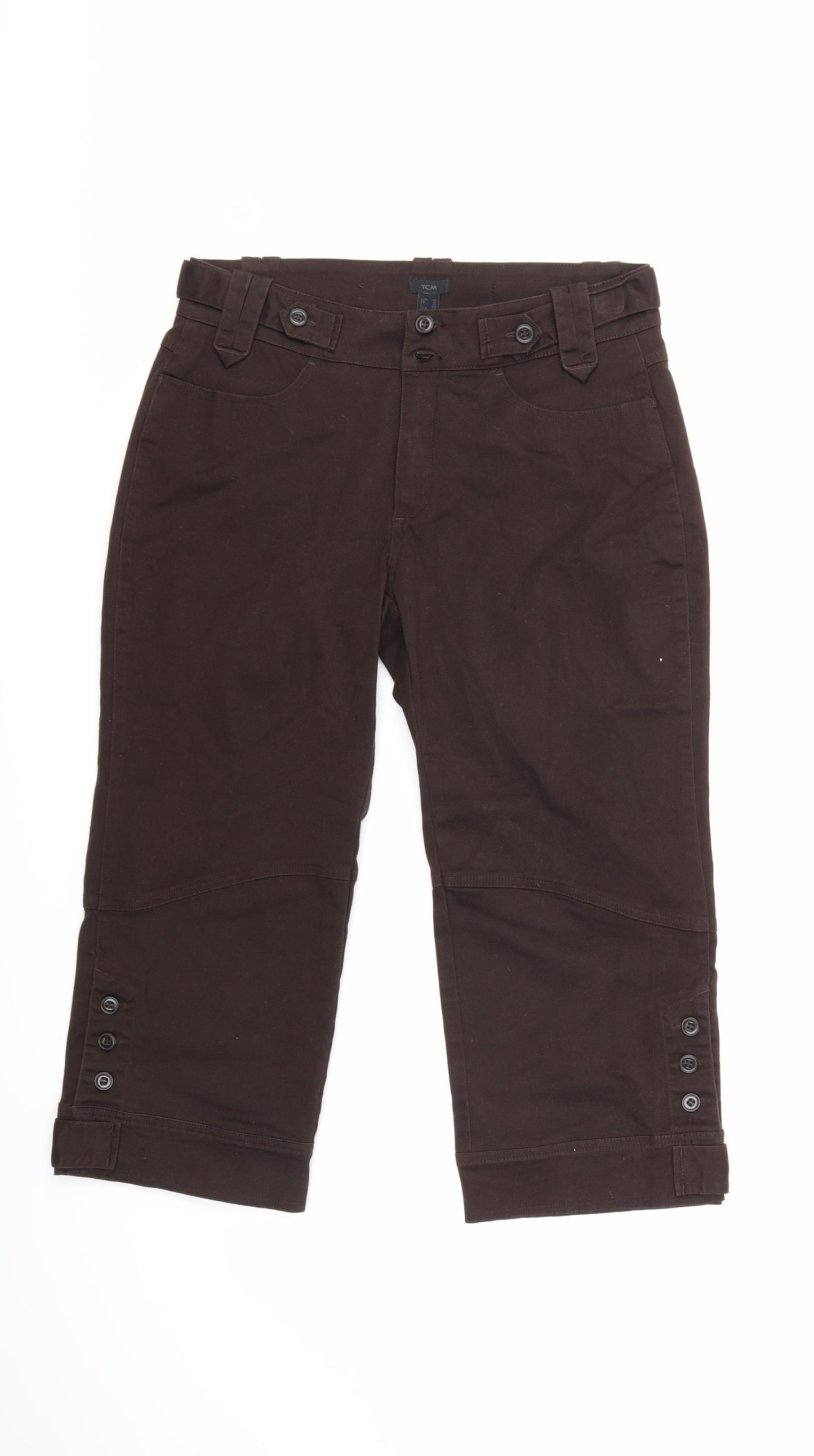 TCM Womens Brown   Cropped Trousers Size 12 L20 in