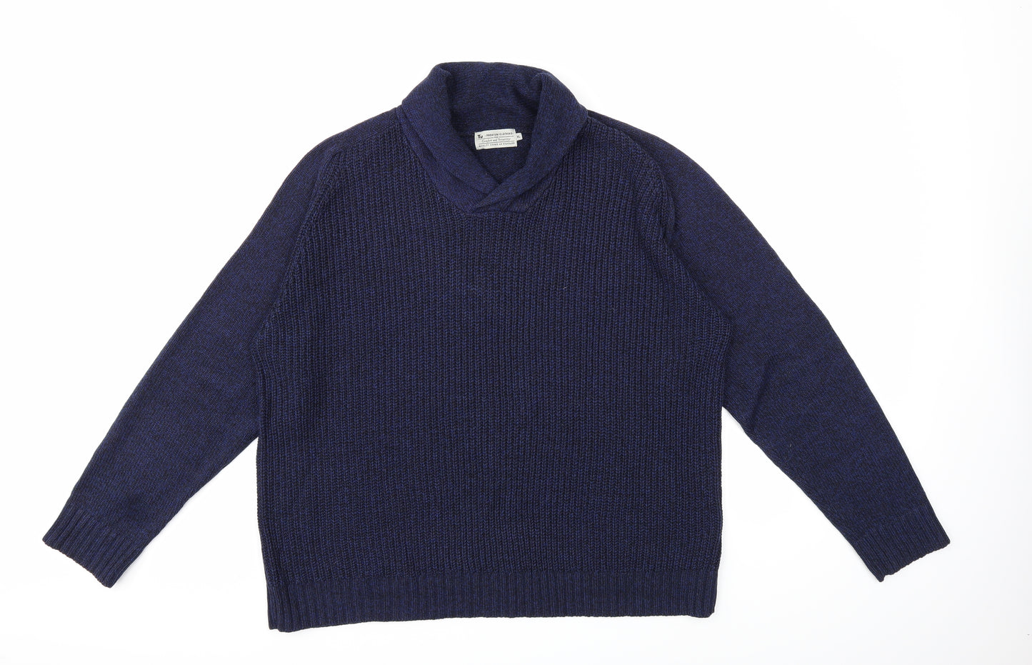 TU Mens Blue  Knit Pullover Jumper Size XL