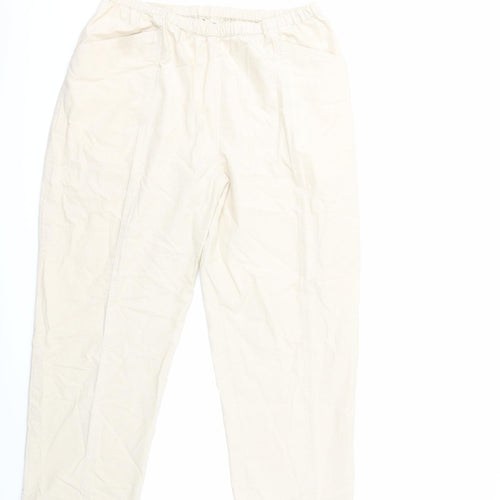 EWM Womens Beige   Trousers  Size 18 L29 in
