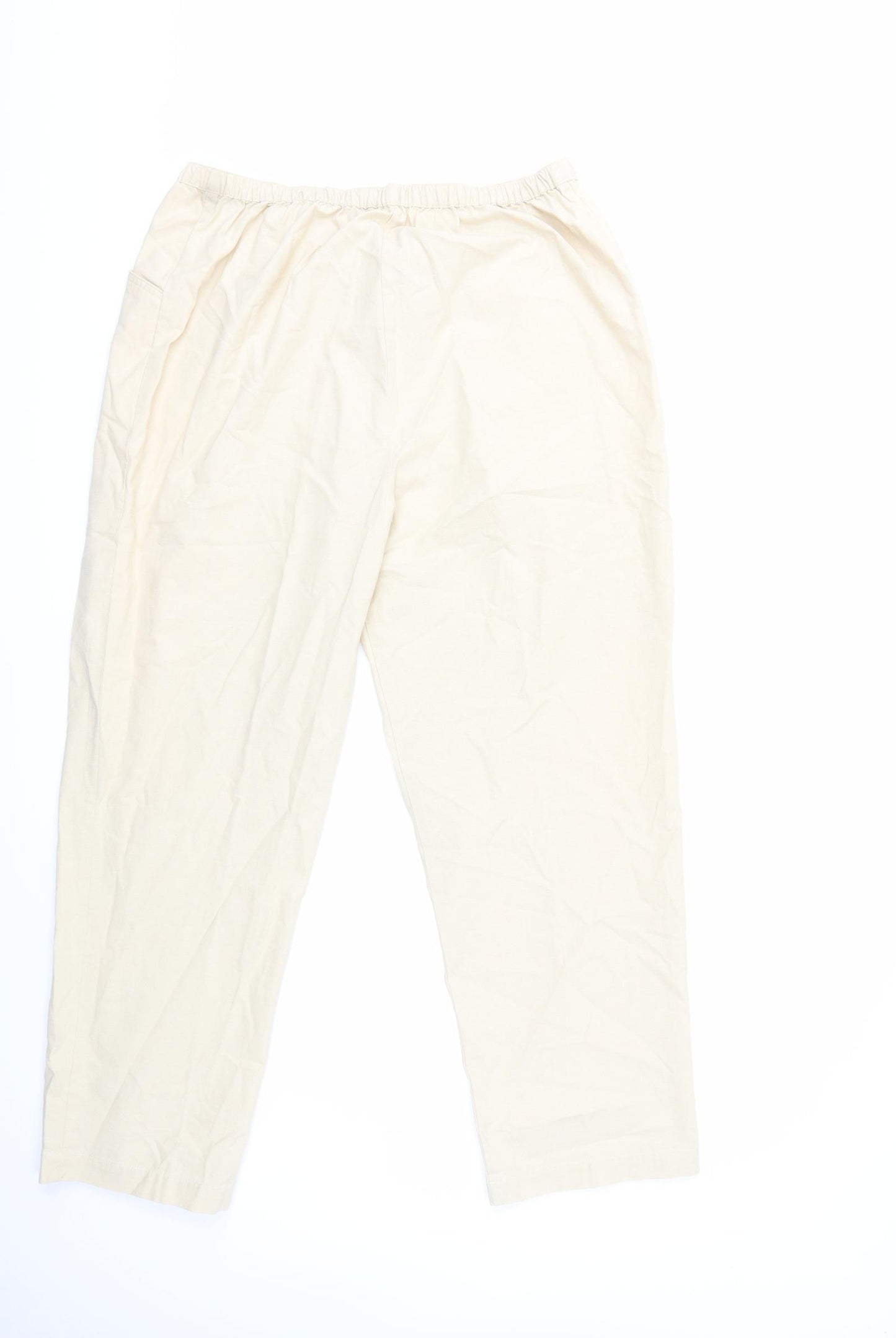 EWM Womens Beige   Trousers  Size 18 L29 in
