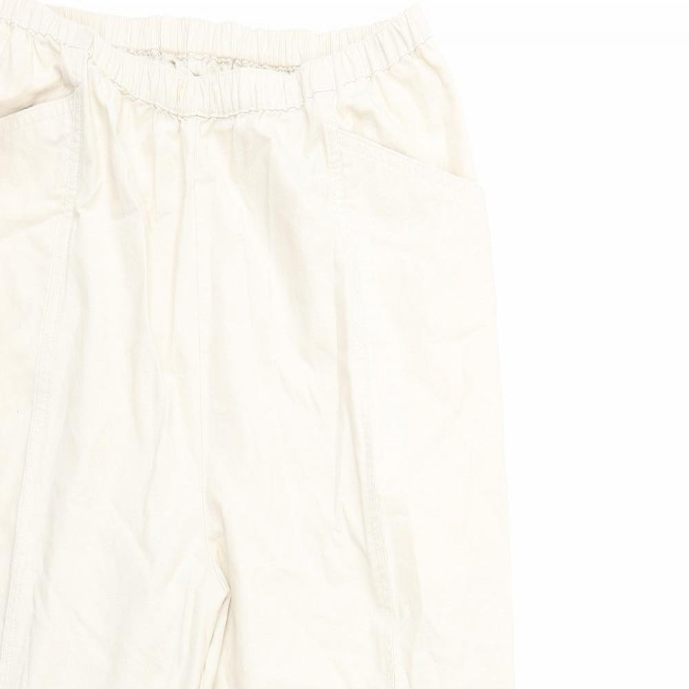 EWM Womens Beige   Trousers  Size 18 L29 in