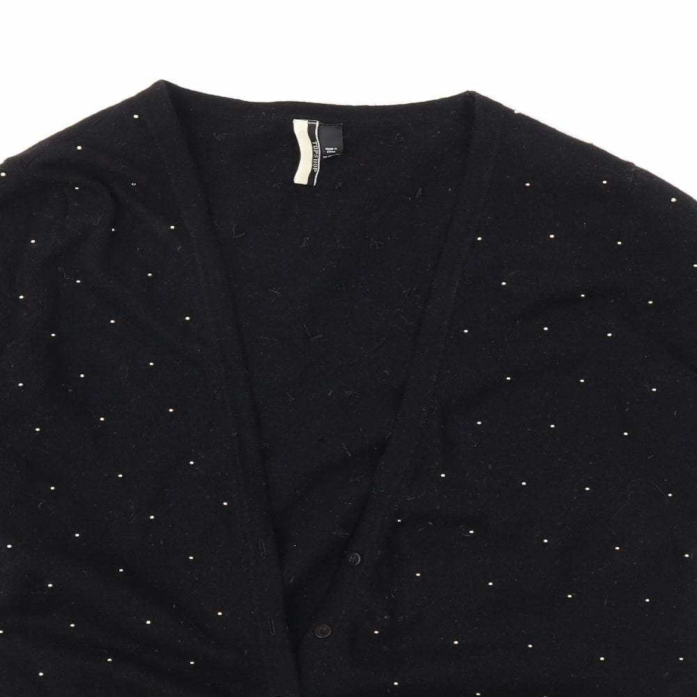 Topshop Womens Black   Cardigan Jumper Size 10