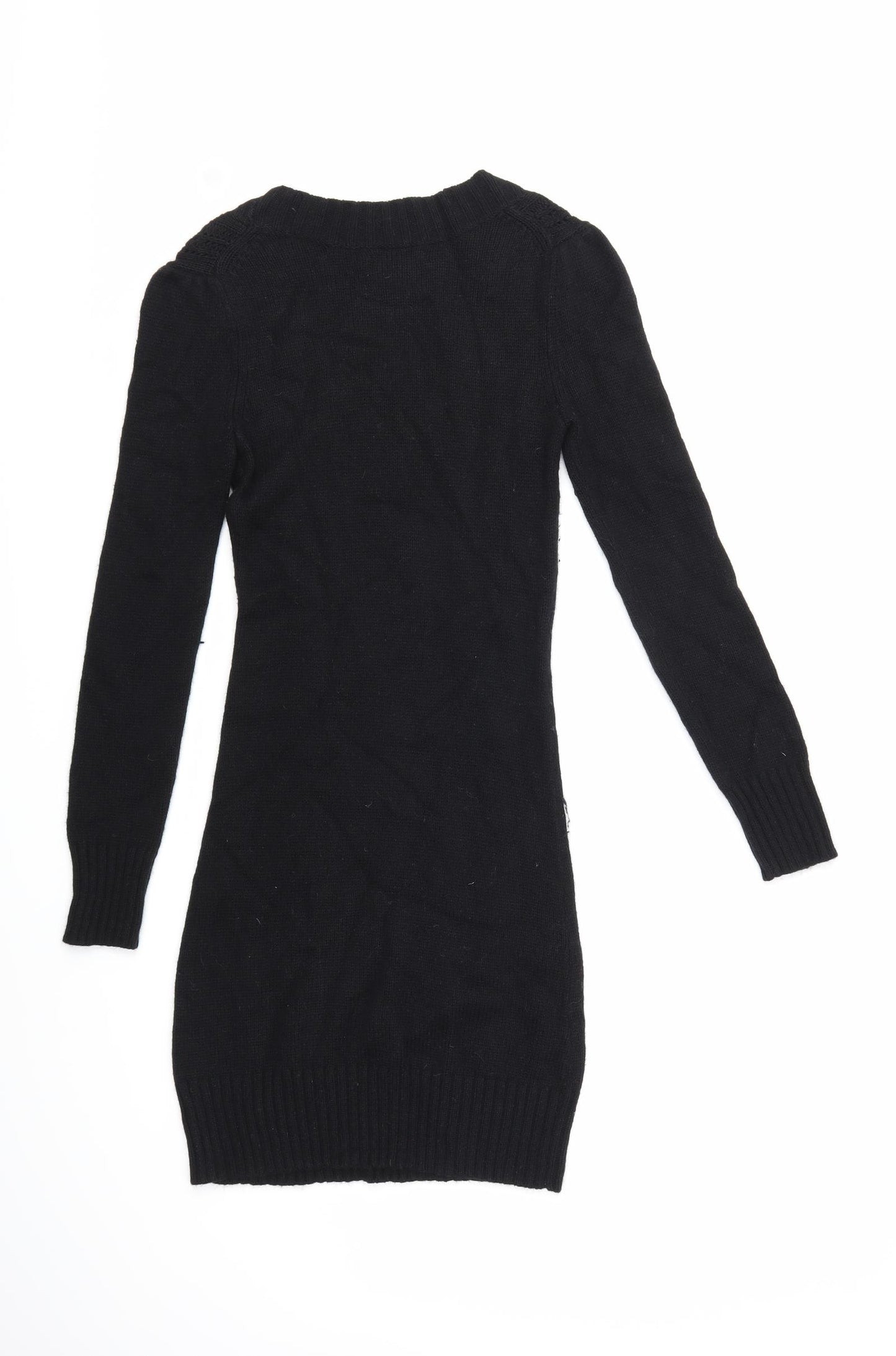 Gap Womens Black  Knit Jumper Dress  Size XS