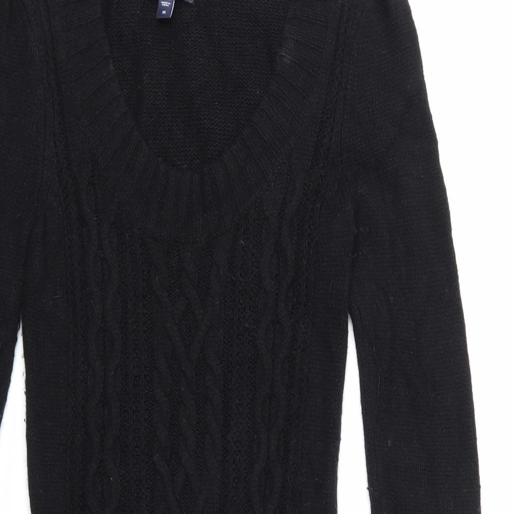 Gap Womens Black  Knit Jumper Dress  Size XS