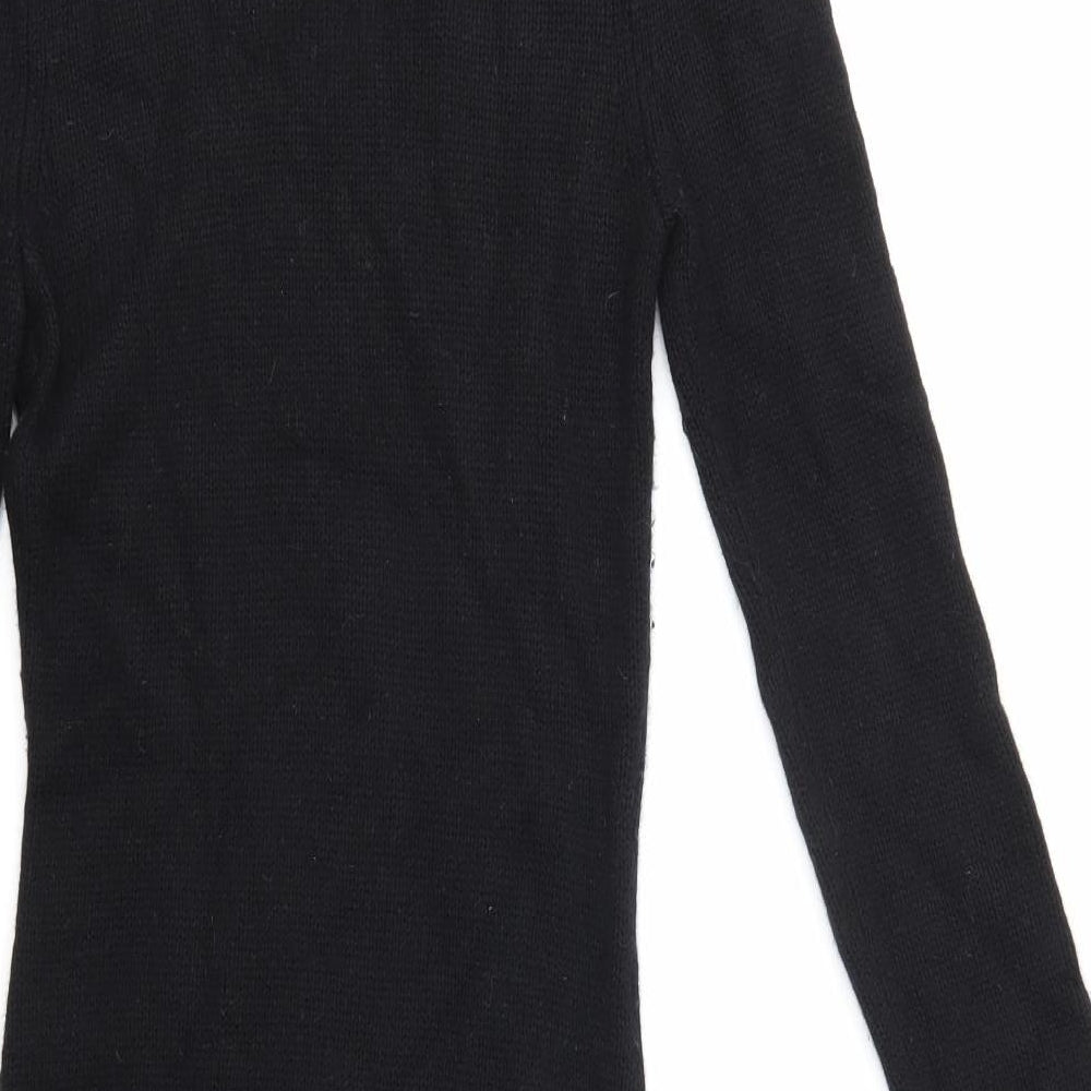 Gap Womens Black  Knit Jumper Dress  Size XS
