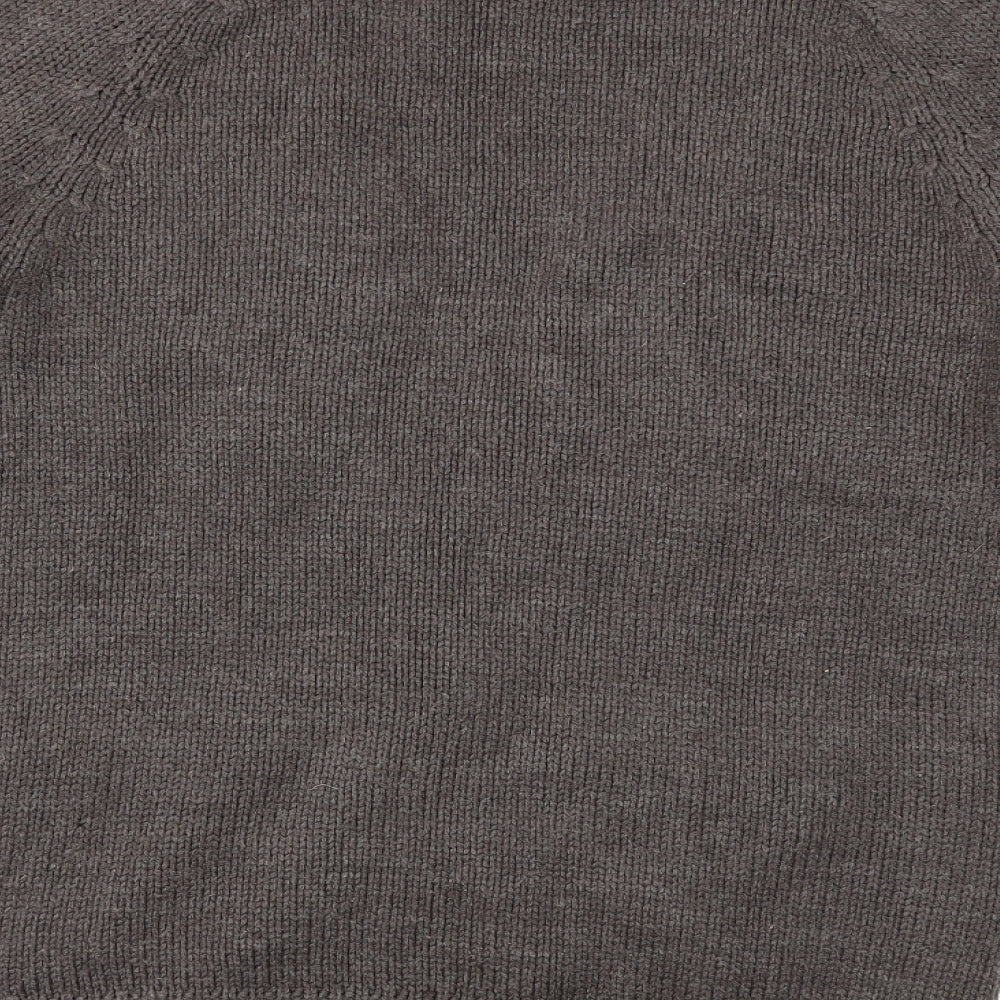 H&M Womens Grey  Knit Cardigan Jumper Size S