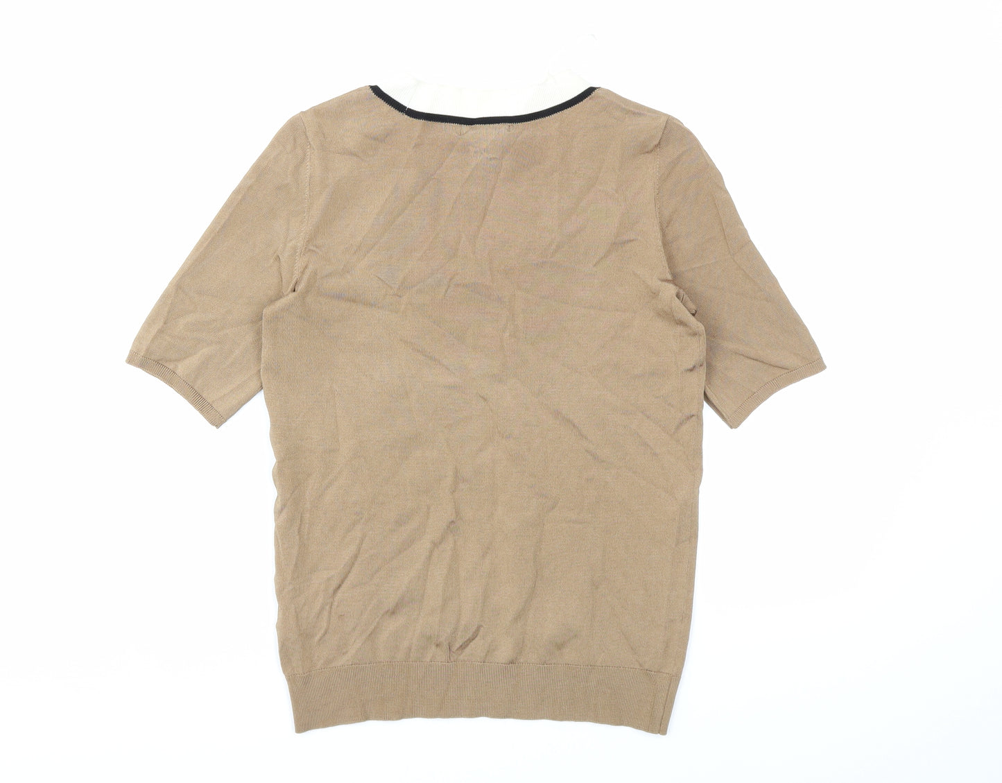 H&M Womens Brown  Knit Pullover Jumper Size XS