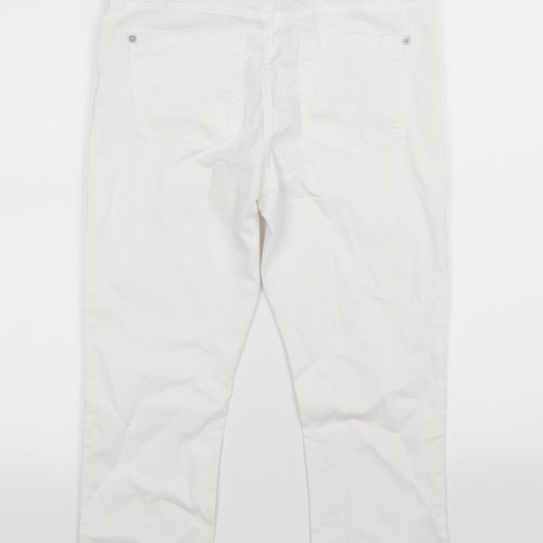 Marks and Spencer Womens White  Denim Skinny Jeans Size 10 L22 in