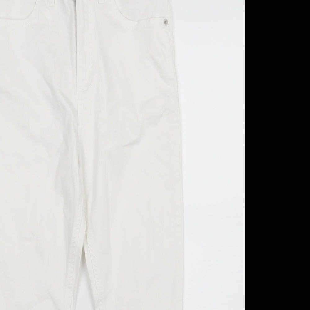 Marks and Spencer Womens White  Denim Skinny Jeans Size 10 L22 in