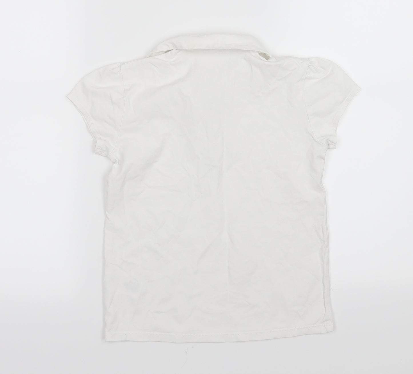 George Girls White  Jersey Basic T-Shirt Size 10-11 Years