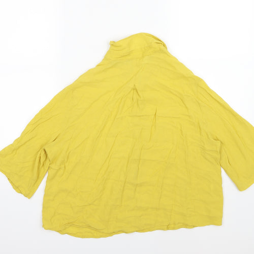 Mango Womens Yellow   Basic Blouse Size M