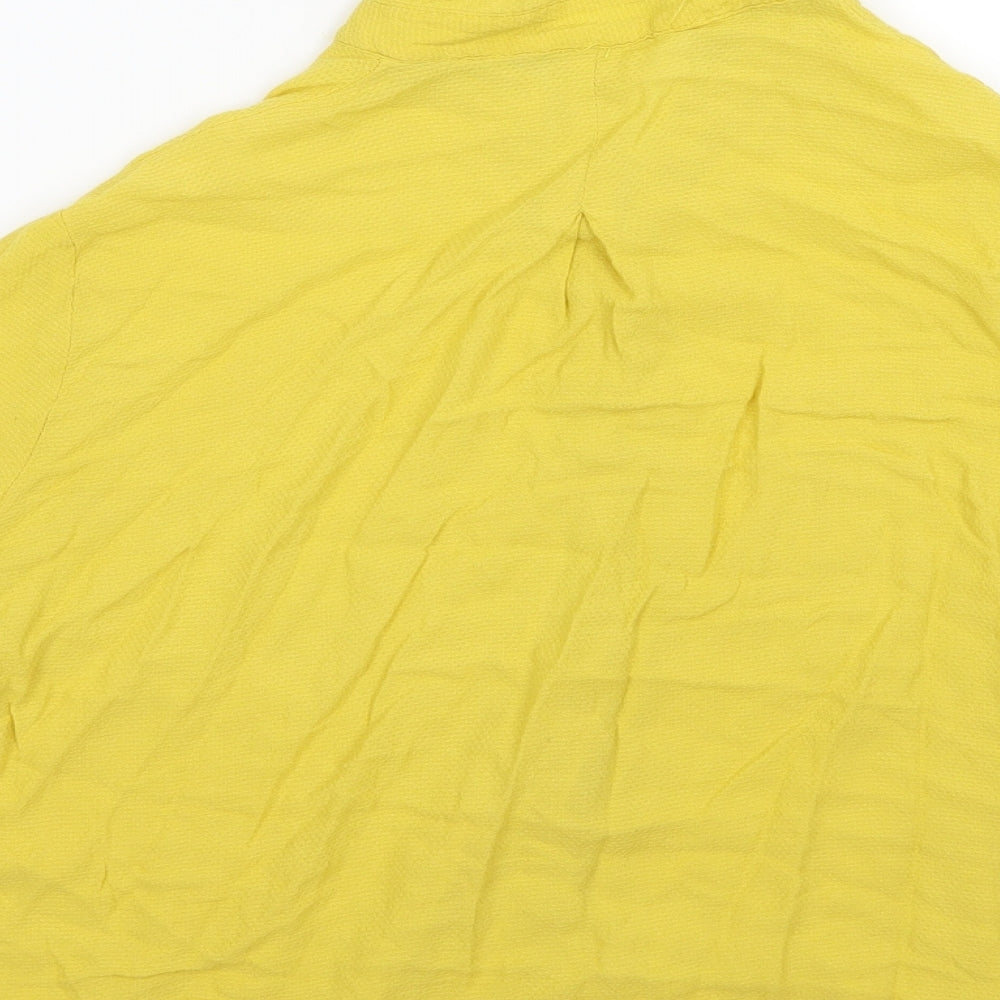 Mango Womens Yellow   Basic Blouse Size M