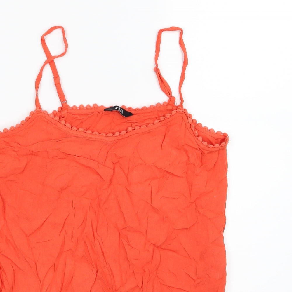 F&F Womens Red   Basic Blouse Size 8