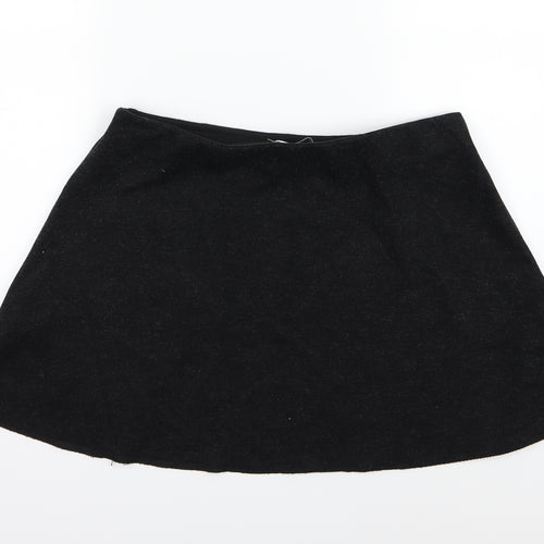 Zara Womens Grey  Jersey A-Line Skirt Size L