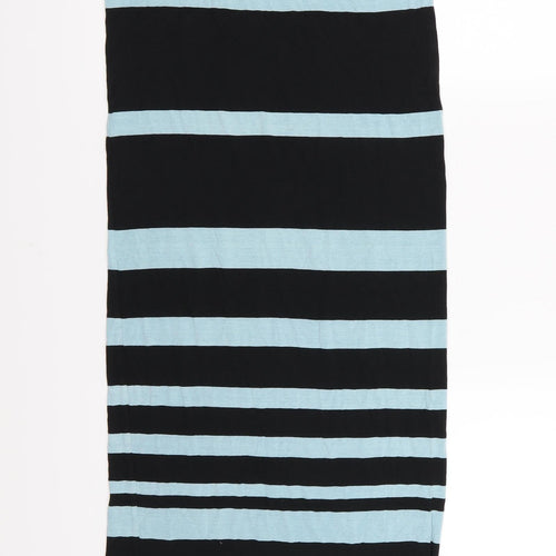 Postcard Womens Blue Striped Jersey Maxi Skirt Size 28 in