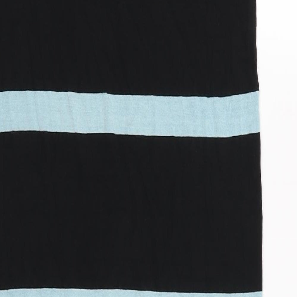 Postcard Womens Blue Striped Jersey Maxi Skirt Size 28 in