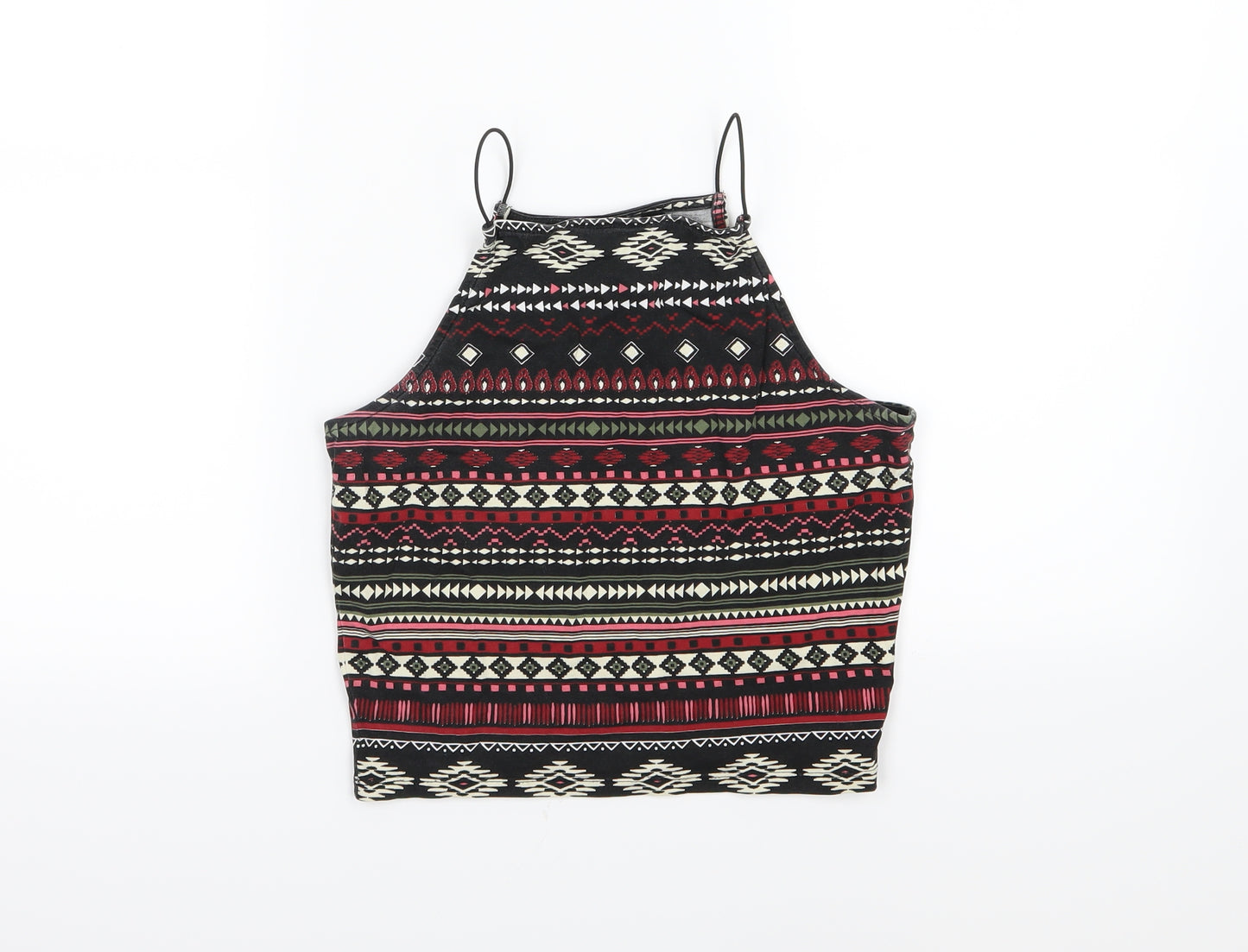 New Look Girls Multicoloured Striped Jersey Basic Tank Size 14-15 Years