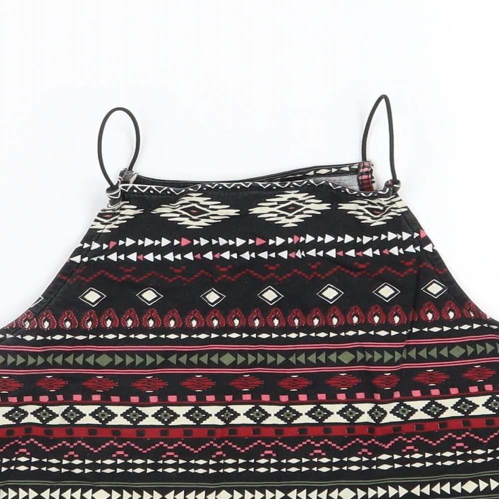 New Look Girls Multicoloured Striped Jersey Basic Tank Size 14-15 Years