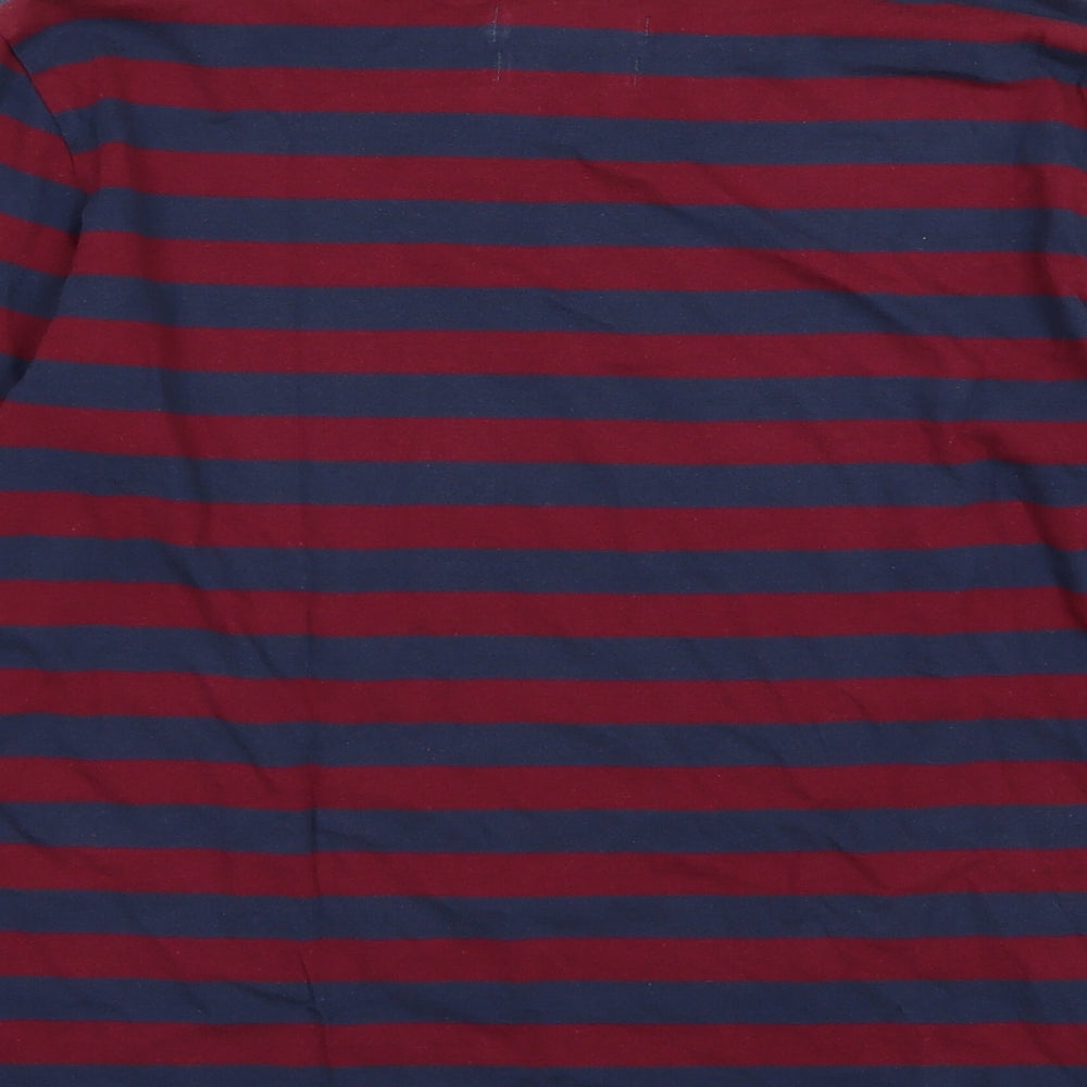 Seasalt Womens Red Striped Jersey Basic T-Shirt Size 14