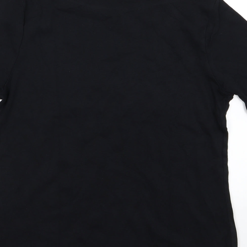 Marks and Spencer Womens Black  Jersey Basic T-Shirt Size 14