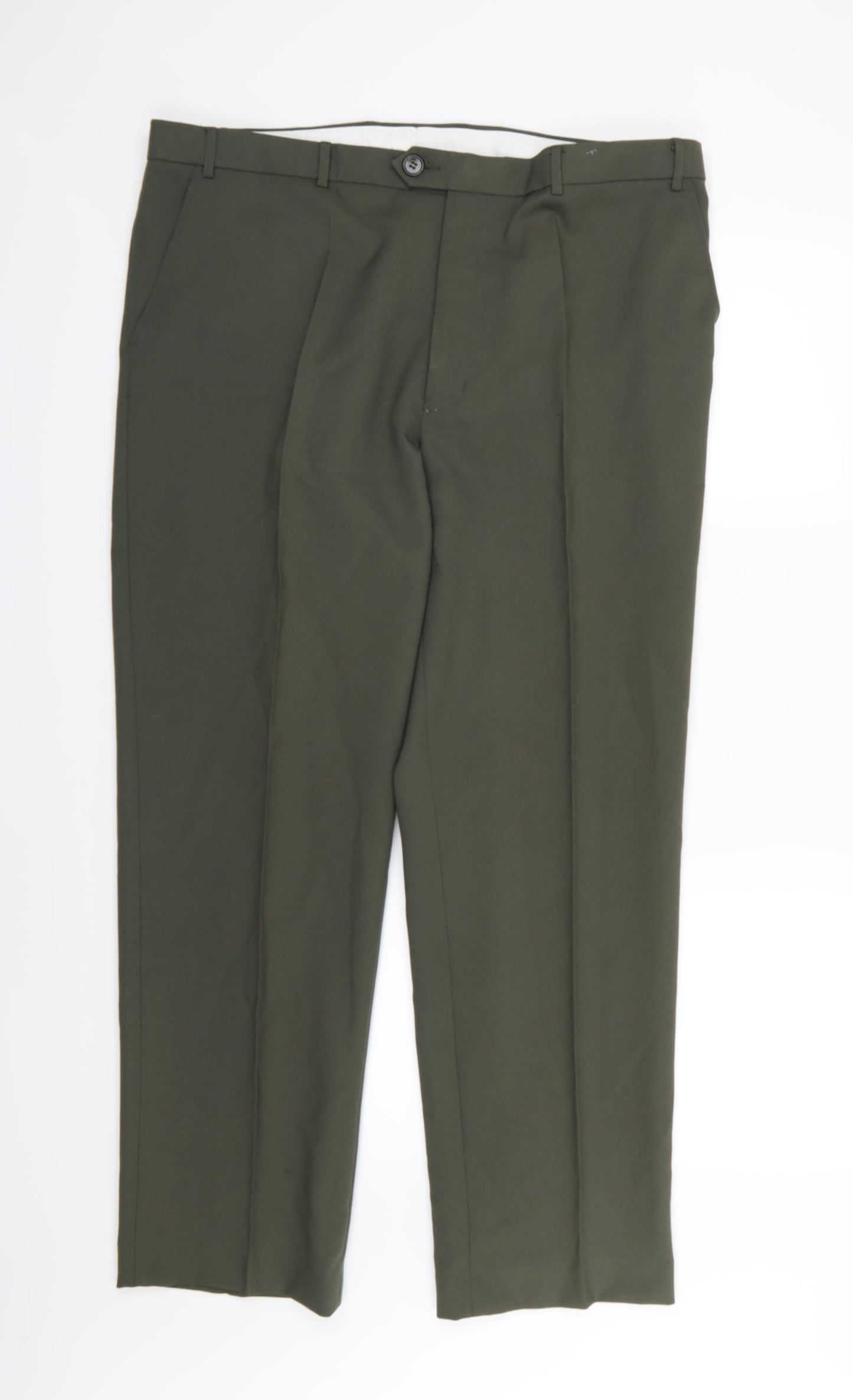 Preworn Mens Green  Rayon Trousers  Size 40 L30 in
