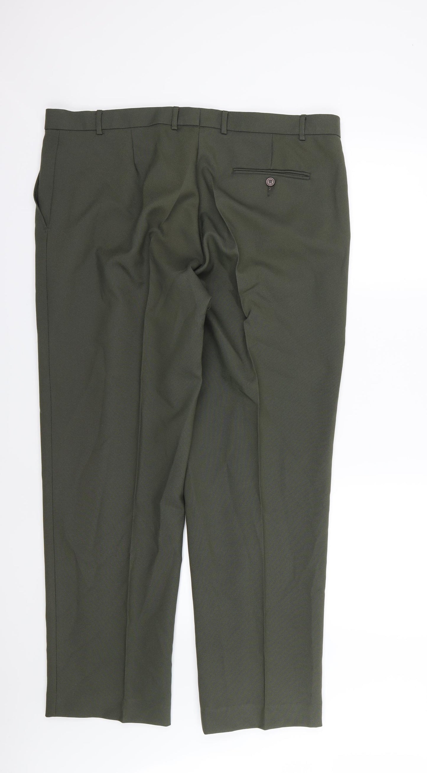 Preworn Mens Green  Rayon Trousers  Size 40 L30 in