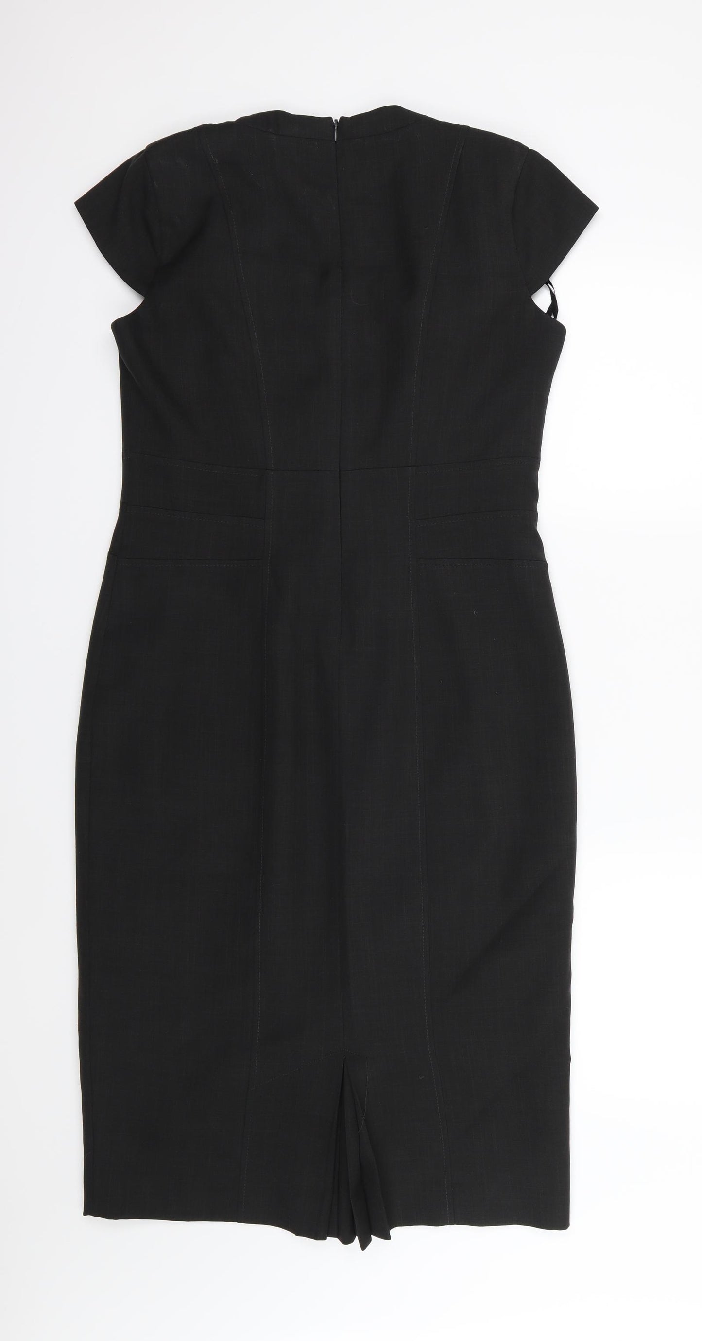 Debenhams Womens Grey  Rayon Pencil Dress  Size 12