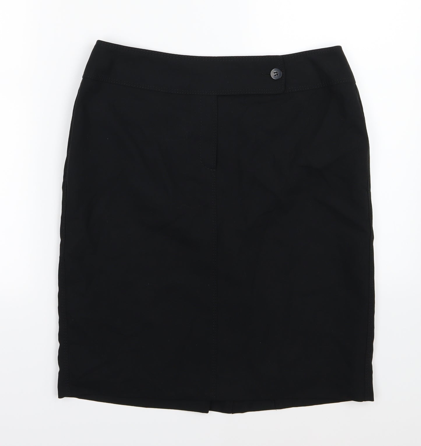 NEXT Womens Black  Rayon Straight & Pencil Skirt Size 12