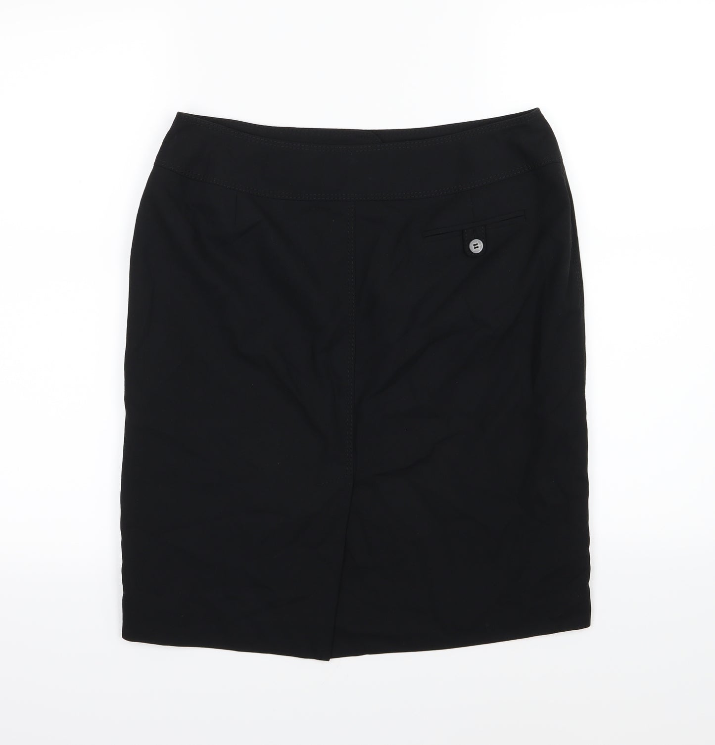 NEXT Womens Black  Rayon Straight & Pencil Skirt Size 12